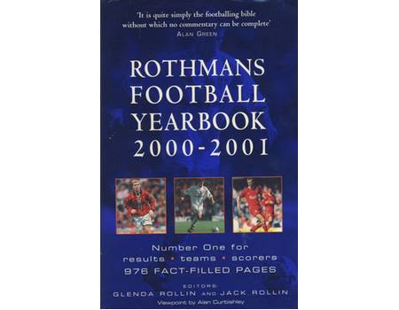 ROTHMANS FOOTBALL YEARBOOK 2000-2001 (HARDBACK)
