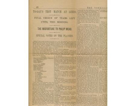 ENGLAND V AUSTRALIA 1921 CRICKET PRESS CUTTING