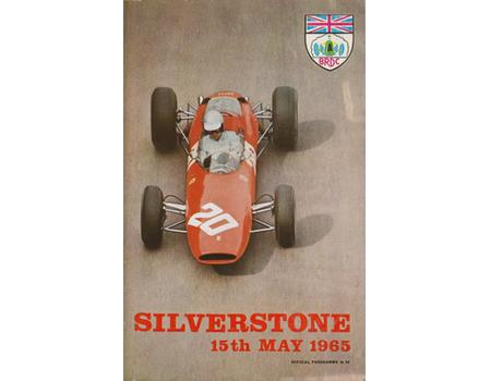 BRDC INTERNATIONAL TROPHY MEETING 1965 MOTOR RACING PROGRAMME