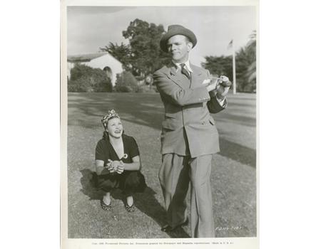 GEORGE BURNS PLAYING BASEBALL 1936