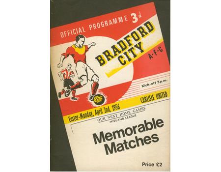 BRADFORD CITY A.F.C. MEMORABLE MATCHES Books on Football Clubs