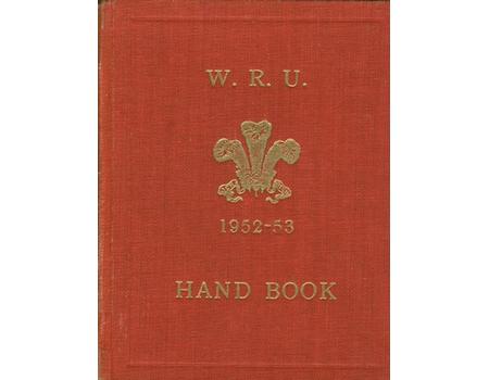 WELSH RUGBY UNION HANDBOOK 1952-53