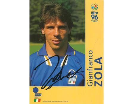 ITALY EURO 96 SQUAD - 9 SIGNED CARDS