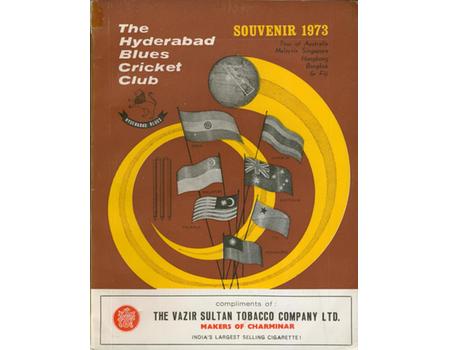 THE HYDERABAD BLUES CRICKET CLUB SOUVENIR 1973