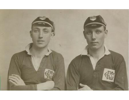 FISHER BROTHERS (HUDDERSFIELD AND CUMBERLAND) 1920S RUGBY LEAGUE POSTCARD