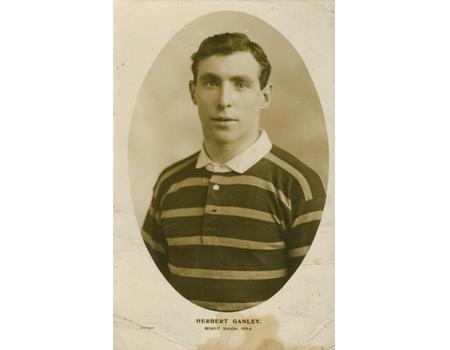 HERBERT GANLEY (HUDDERSFIELD) 1925 RUGBY LEAGUE POSTCARD