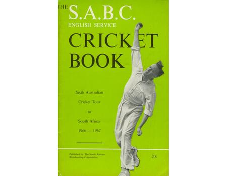 S.A.B.C. CRICKET BOOK: AUSTRALIA TOUR TO SOUTH AFRICA 1966-67 - Tour ...