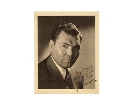 JACK DEMPSEY SIGNED BOXING PHOTOGRAPH