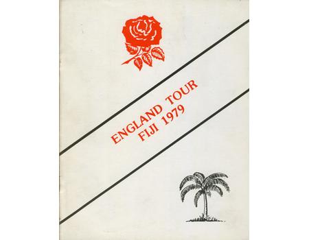 FIJI V ENGLAND 1979 RUGBY PROGRAMME
