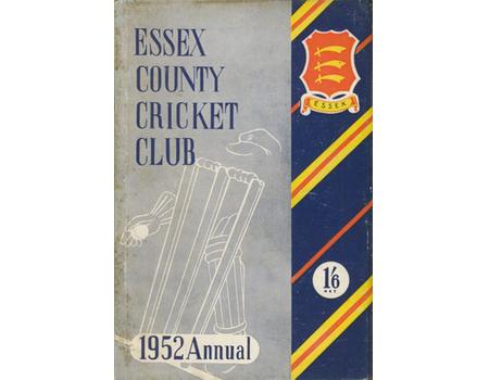 ESSEX COUNTY CRICKET CLUB ANNUAL 1952