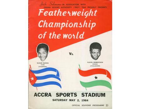 SUGAR RAMOS V FLOYD ROBERTSON 1964 (ACCRA) BOXING PROGRAMME