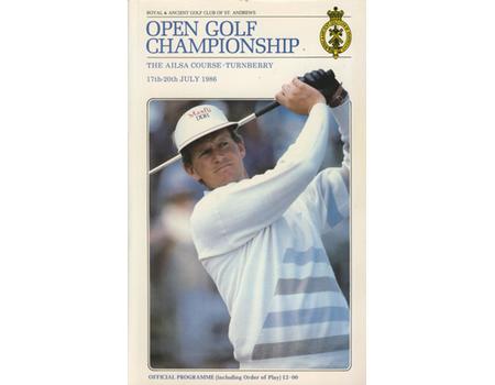OPEN GOLF CHAMPIONSHIP 1986 (TURNBERRY) PROGRAMME