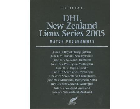 BRITISH ISLES IN NEW ZEALAND 2005: COMPLETE SET OF TOUR PROGRAMMES