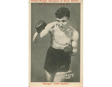 HENRY HALL (ENGLAND)  BOXING POSTCARD