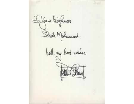 AUTOCOURSE 1996-97 (SIGNED DEDICATION COPY FROM JACKIE STEWART)