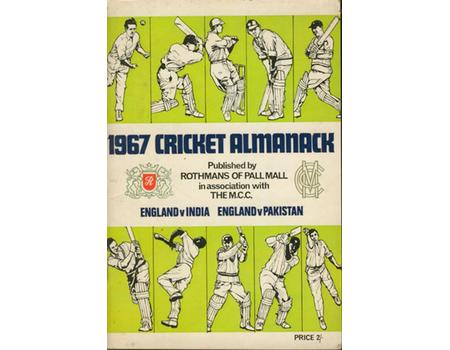 ROTHMANS 1967 CRICKET ALMANACK: ENGLAND V INDIA, ENGLAND V PAKISTAN