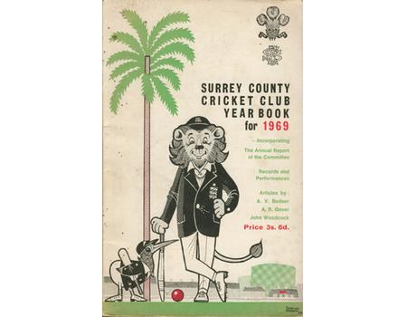 SURREY COUNTY CRICKET CLUB YEAR BOOK FOR 1969