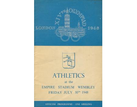 LONDON OLYMPICS 1948 - 30TH JULY ATHLETICS