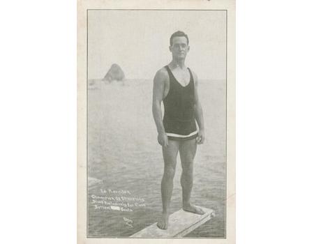 ED HARRISON (CHAMPION DEEP SEA DIVER) POSTCARD