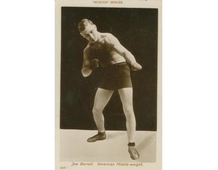 JOE BORRELL BOXING POSTCARD