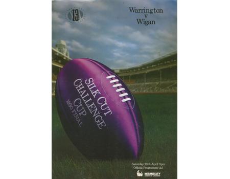 WARRINGTON V WIGAN 1990 (CHALLENGE CUP FINAL) RUGBY LEAGUE PROGRAMME