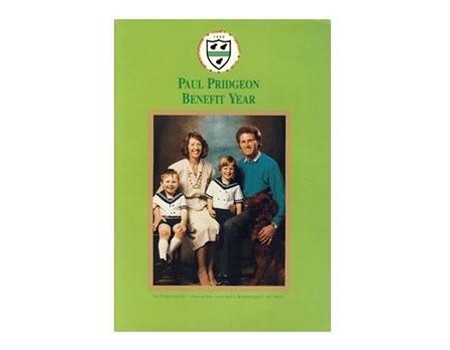 PAUL PRIDGEON 1989 (WORCESTERSHIRE) CRICKET BENEFIT BROCHURE