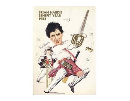 BRIAN HARDIE (ESSEX) 1983 SIGNED CRICKET BENEFIT BROCHURE