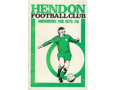 HENDON FOOTBALL CLUB HANDBOOK 1975-76
