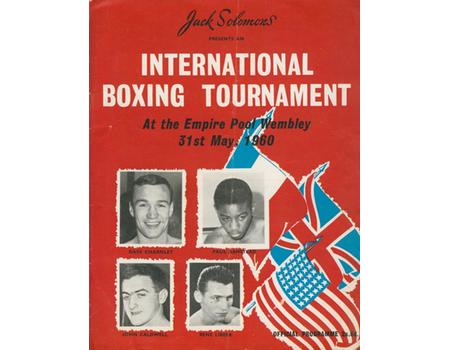 DAVE CHARNLEY V PAUL ARMSTEAD 1960 BOXING PROGRAMME