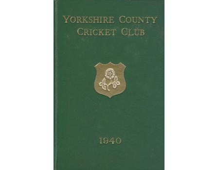 YORKSHIRE COUNTY CRICKET CLUB 1940 [ANNUAL]
