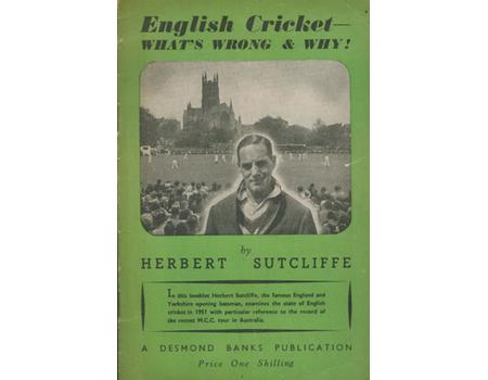 ENGLISH CRICKET - WHAT
