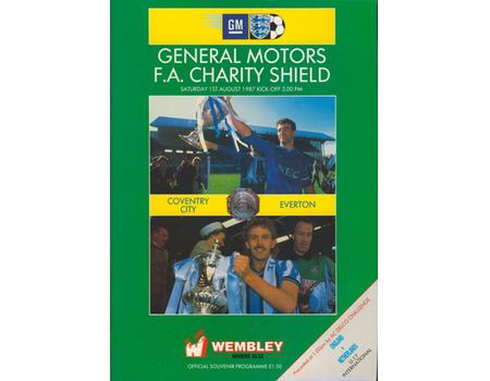 COVENTRY CITY V EVERTON 1987 (CHARITY SHIELD) FOOTBALL PROGRAMME
