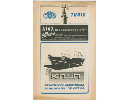 DWS AMSTERDAM V CHELSEA 1968 (FAIRS CUP) FOOTBALL PROGRAMME