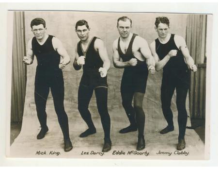 DARCY, KING, MCGOORTY AND CLABBY 1915 BOXING PHOTOGRAPH