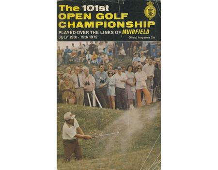 OPEN CHAMPIONSHIP 1972 (MUIRFIELD) GOLF PROGRAMME