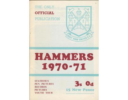 HAMMERS 1970-71 OFFICIAL BROCHURE