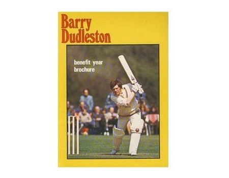 BARRY DUDLESTON (GLOUCESTERSHIRE, LEICESTERSHIRE) 1980 CRICKET BENEFIT BROCHURE