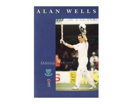 ALAN WELLS (SUSSEX, KENT) CRICKET BENEFIT BROCHURE 1996