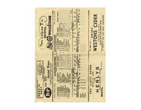 GLOUCESTERSHIRE V LEICESTERSHIRE 1948