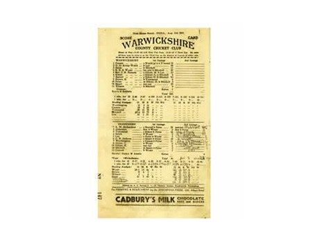 WARWICKSHIRE V DERBYSHIRE 1932
