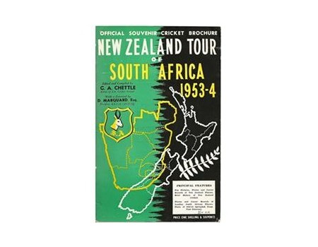 NEW ZEALAND TOUR OF SOUTH AFRICA 1953-54: OFFICIAL SOUVENIR CRICKET BROCHURE