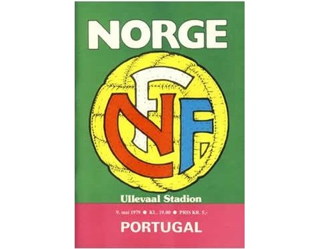 NORWAY V PORTUGAL 1979 FOOTBALL PROGRAMME