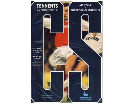 ARSENAL V TOTTENHAM HOTSPUR 1991 (CHARITY SHIELD) FOOTBALL PROGRAMME