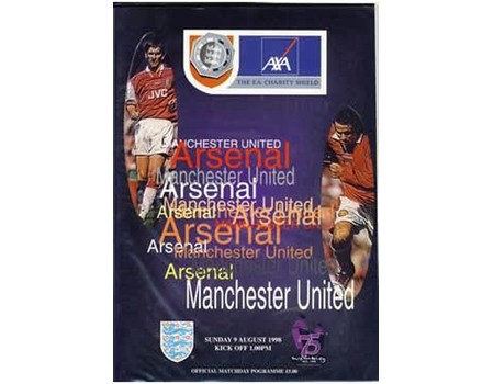 ARSENAL V MANCHESTER UNITED 1998 (CHARITY SHIELD) FOOTBALL PROGRAMME
