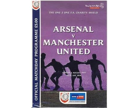 ARSENAL V MANCHESTER UNITED 1999 (CHARITY SHIELD) FOOTBALL PROGRAMME