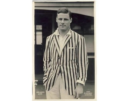 CHARLES JOHN CAPES (KENT) CRICKET POSTCARD