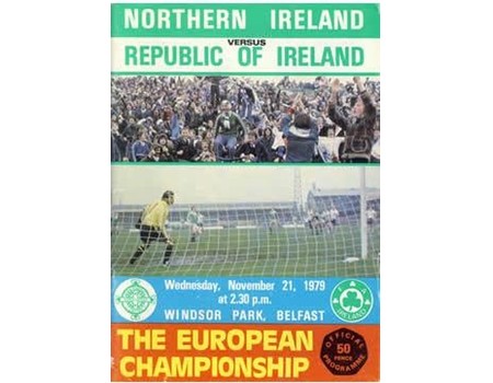 NORTHERN IRELAND V REPUBLIC OF IRELAND 1979 (EUROPEAN CHAMPIONSHIPS) FOOTBALL PROGRAMME