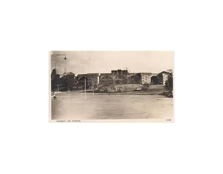 WEMBLEY STADIUM, 1924 FOOTBALL POSTCARD