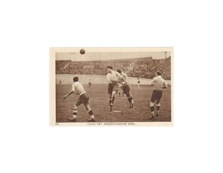 AMSTERDAM OLYMPICS 1928 FOOTBALL FINAL POSTCARD (URUGUAY V ARGENTINA)
