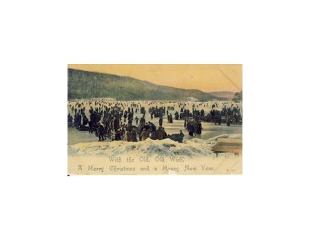 ICE SKATING (CHRISTMAS / NEW YEAR) POSTCARD